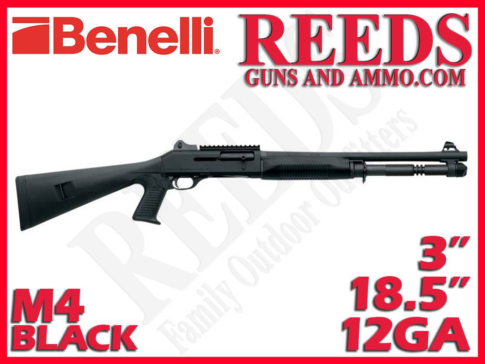 Benelli M4 Tactical Pistol Grip Black 12 Ga 3in 18in 11707-img-0
