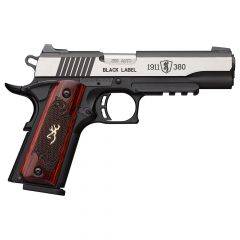Browning 1911 Black Label Medallion Pro Rail 380 ACP 4.25in 2-8rd 051971492