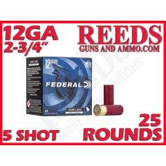 Federal Upland Game Load Hi-Brass 12 Ga 1-1/4oz 5 Shot 2-3/4in H1265