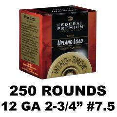 12GA UPLAND LEAD 2-3/4IN 7.5 250RD