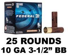 Federal 10GA SPEED SHOK STEEL 3-1/2IN BB 25RD WF107BB
