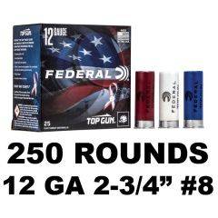 Federal Top Gun USA Target Lead 12 Ga 1-1/8OZ 8 Shot 2-3/4in TGL12US8