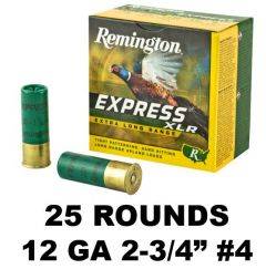Remington 12GA EXPRESS XLR LEAD 2-3/4IN 4 25RD 20145