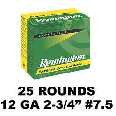 Remington 12GA EXPRESS XLR LEAD 2-3/4IN 7.5 25RD 20151
