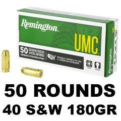 Remington 40SW FMJ 180GR 50RD 23742