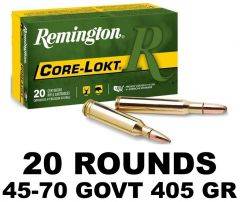 Remington 45-70GOVT CORE-LOKT PS 405GR 20RDS 21459