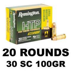 Remington 30SC HTP JHP 100GR 20RDS R20019