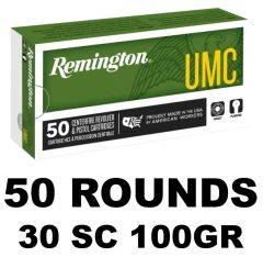 Remington 30SC UMC FMJ 100GR 50RD R20015
