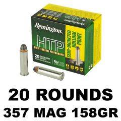 Remington 357MAG HTP SJHP 158GR 20RD 22231