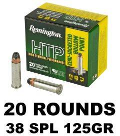 Remington 38SPL +P HTP JHP 125GR 20RD 22303