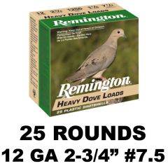 Remington 12GA HEAVY DOVE LEAD 2-3/4IN 7.5 25RD 28755
