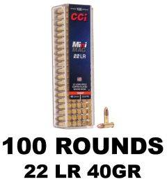 CCI 22LR MINI-MAG 40GR RN 100RDS 0030 