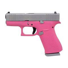 Glock G43X Prison Pink/Silver PVD 9mm 3.41In PX435SL201PPSA