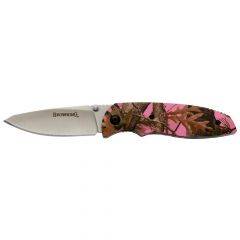 Browning EDC Folder Knife Pink Camo 3220250