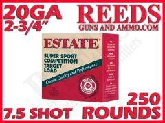 Estate Super Sport Target 20 Ga 7/8oz 7.5 Shot 2-3/4in