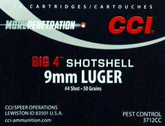CCI 9MM SHOTSHELL 4 SHOT 10RDS 3712CC