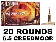 Federal Fusion Soft Point 6.5 Creedmoor 140 Grain F65CRDFS1