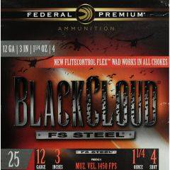 Federal Black Cloud FS Steel 12 GA 1-1/4oz 4 Shot 3in PWBX1424