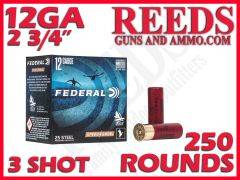 Federal Speed Shok Steel 12 GA 1-1/8oz 3 Shot 2-3/4in WF1453