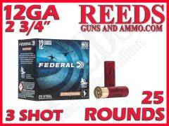 Federal Speed Shok Steel 12 GA 1-1/8oz 3 Shot 2-3/4in WF1453