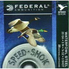 Federal Speed-Shok Steel 20 Ga 3in 7/8oz 3 Shot WF2093