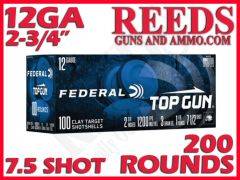 Federal Top Gun Target Lead 12 Ga 1-1/8OZ 7.5 Shot 2-3/4in TG1210075