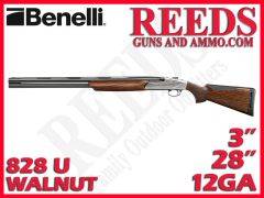 Benelli 828 U Left Hand Walnut Nickel 12 Ga 3in 28in 10708