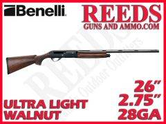 Benelli Ultra Light Walnut Blued 28 Ga 2-3/4in 26in 10807