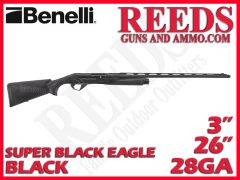 Benelli Super Black Eagle 3 BEST Black 28 Ga 3in 26in 12105
