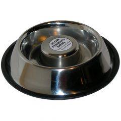 Advance Pet Product Large Slow Feeding Stainless Steel Bowl 58Oz 6010