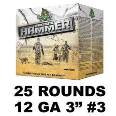 HEVI-Shot 12GA HEVI HAMMER BIS/STL 3IN 3 25RD HS28003