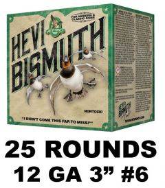 HEVI-Shot Hevi Bismuth 12 GA 1-3/8oz-6 3in 25Rd HS14006 