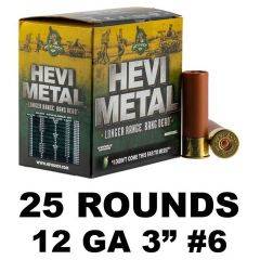 HEVI-Shot Hevi Metal LR 12 GA 1-1/4oz-6 3in 25Rd HS38006