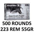 Federal American Eagle Brass FMJ BT 223 Rem 55 Grain AE223JX